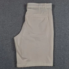 Nike Flex Dri Fit Golf Shorts Men 35 Ivory Standard Fit 10" Inseam Stretch