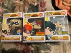 My Hero Academia Funko Pop Lot Of 3 Deku, Todoroki, Bakugo