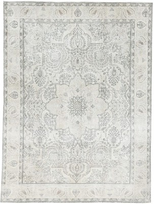 Vintage Distressed Oriental Rug Antique Floral Design Home Room Carpet 8X11 ft