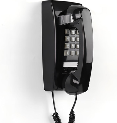 Retro Wall Mount Phone with Loud Mechanical Ringer Vintage Wall Phones for Landl