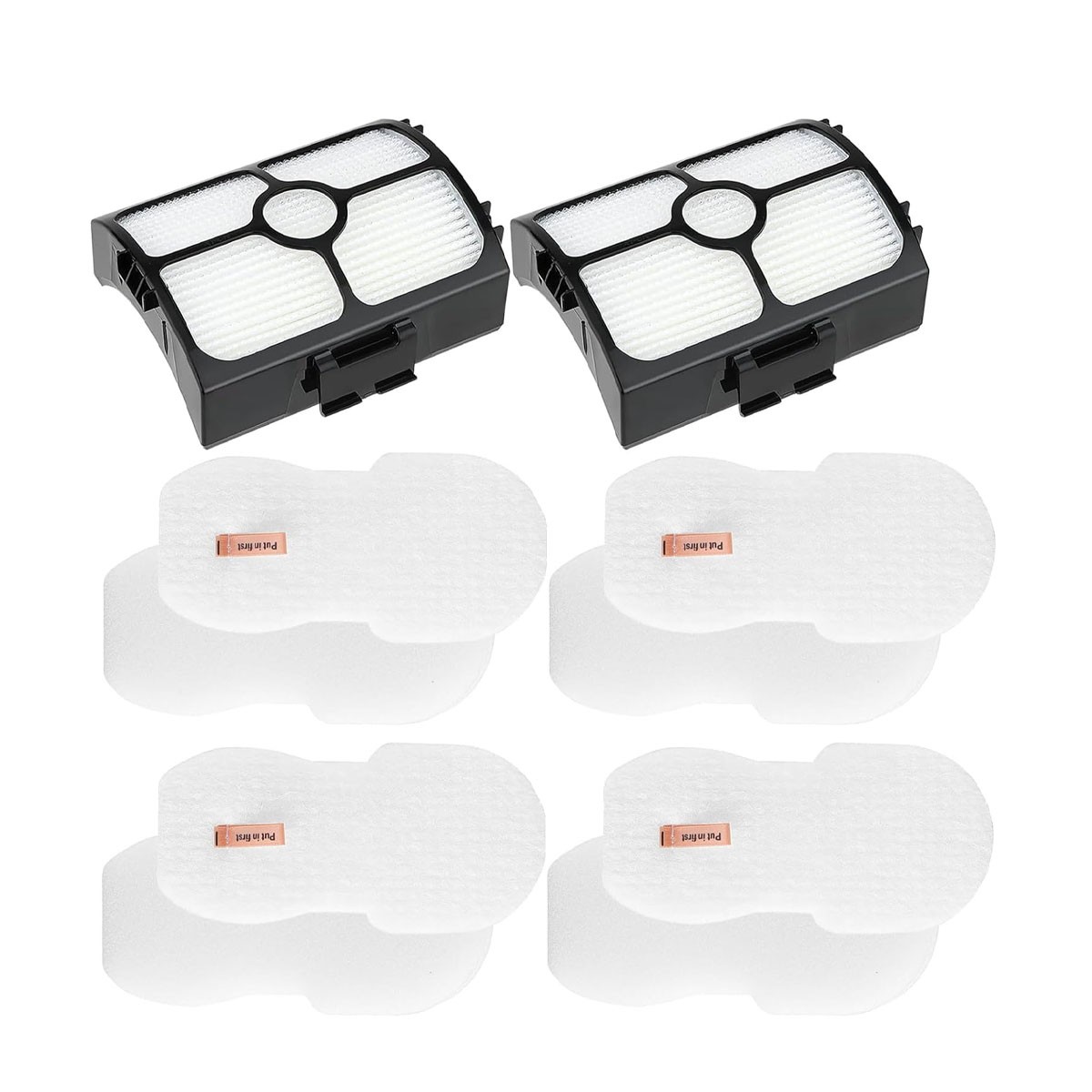 2 HEPA Filters & 4 Foam & Felt Kit for shark HZ4002 HZ4000C QS4001 QS3000 HZ3000