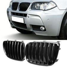 NIEREN GRILL ZIERGITTER PASST F�R BMW X3 E83 2006-2011 EINZELSTEG GL�NZ SCHWARZ