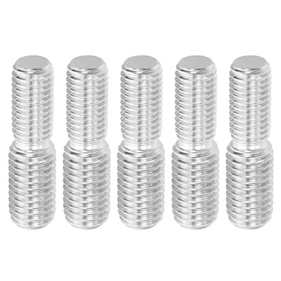 M12xM14x50mm Double End Threaded Stud Screw Bolt 5 Pack 304 Stainless Steel R...