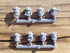 40K Orks Nobz Heads Bits 8 Bits