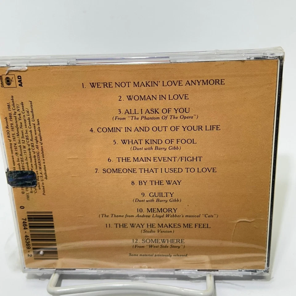 Барбра Стрейзанд - Коллекционный компакт-диск 1989 Greatest Hits Pop Columbia - Изображение 2 из 2