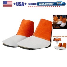 Leather Welding Spats - Heat and Abrasion Resistant Welding Boot Covers - Sho...