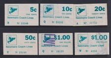 NEW ZEALAND 1979  5c- $1 **NEWMANS PARCEL LABELS** - FU (5)