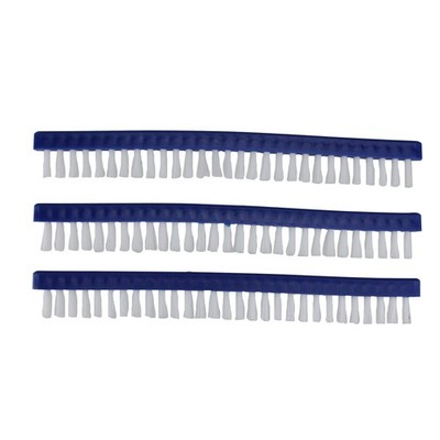 Pool Central 3 Long Replacement Brushes For Pools and Spas Vacuum Head 9''