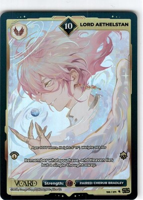 VCard Divine Chaos First Edition  10 Holo Foil   Lord Aethelstan
