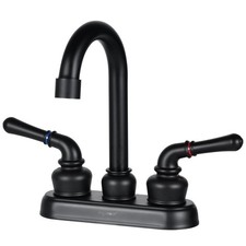 RV Bathroom Sink Faucet Matte Black Non-Metallic 4-inch RV Faucet  Corrosion...