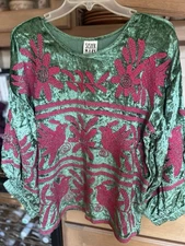 Sister Mary by Ivy Jane Luna Fay Holiday Top NWT Size M-L Retail $178