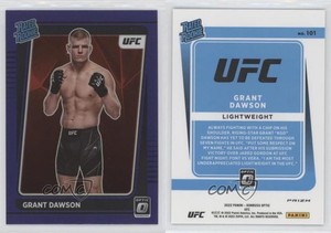 2022 Panini Donruss Optic UFC Rated Purple Prizm Grant Dawson #101 Rookie RC