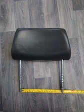 Retro Recaro Front Seat Grey Leather Headrest (Has A Cut, See Photos)