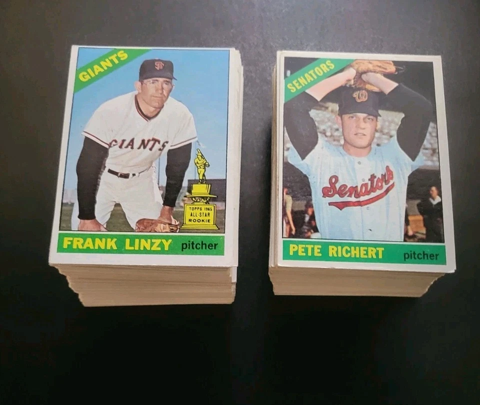 1966 Topps Baseball Card Lot - 184 Different - W/ Matty Alou and Johnny Callison - Image 2 of 4