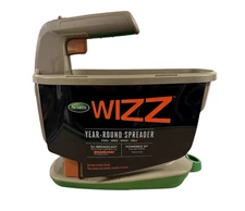 Scotts Wizz Spreader for Grass Seed, Fertilizer, Salt and Ice Melt-Battery Power