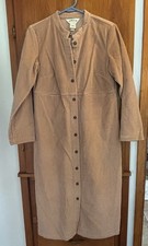 Vintage Orvis Dusty Pink Corduroy Button Down Maxi Dress Size 8P