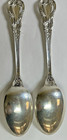 Set of 2 Sterling Silver 925 Lunt Eloquence Ornate Floral Vintage Spoons 90.7G — photo 3