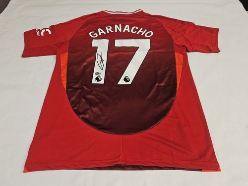 Alejandro Garnacho Manchester United Autographed Signed Jersey Beckett Certified