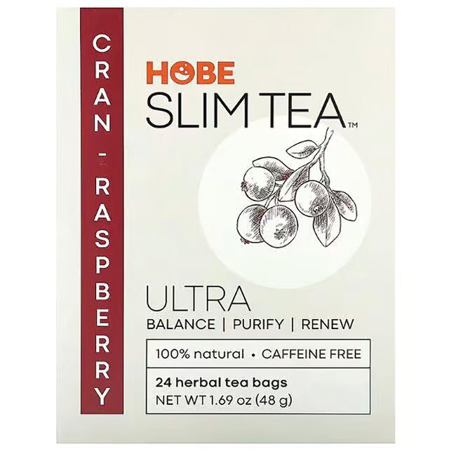 Чай Hobe Labs Ultra Slim с клюквой и малиной, 24 пакетика