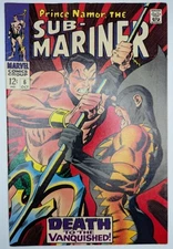 Sub-Mariner #6 Marvel 1968 (9.0-9.2) | 2nd appearance of Tiger Shark