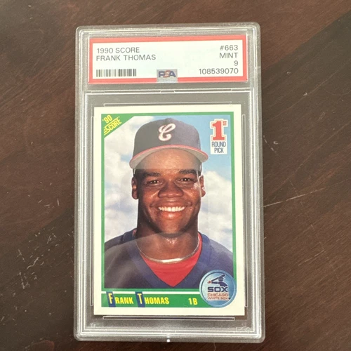 1990 SCORE #663 FRANK THOMAS ROOKIE RC PSA 9