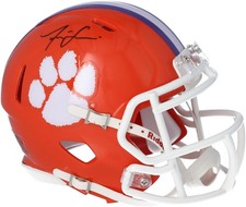 Isaiah Simmons Clemson Tigers Signed Riddell Speed Mini Helmet