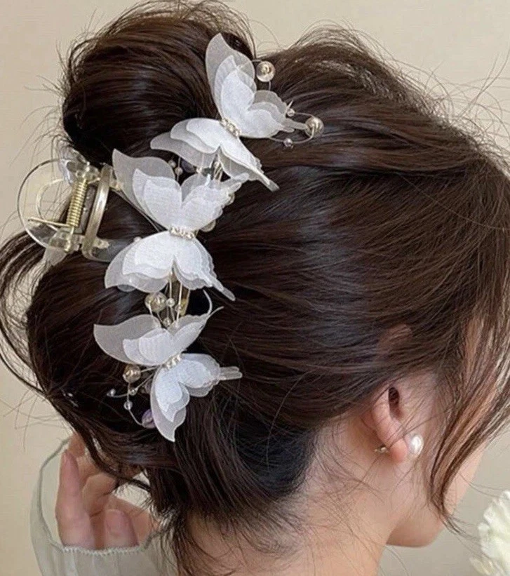🦋 Elegante pinza para el pelo mariposa linda, elegante y elegante perfecta para cualquier atuendo Foto 2 de 2