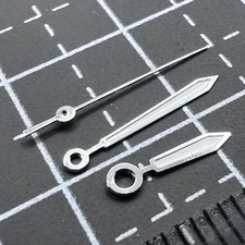 2 Sets/Pack White Arrow Shape Watch Hands For Miyota 2035 Watch Quartz Movement 