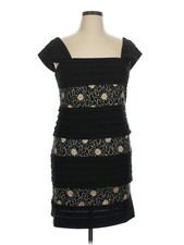 R M Richards Women Black Cocktail Dress 16