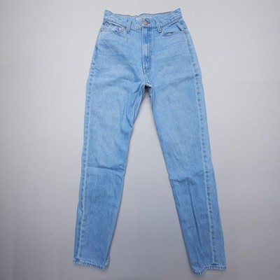 Mother Snacks High Waisted Twizzy Skimp Jeans Size 26 x 31 Blue 100% Cotton USA