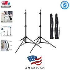 7 Ft Light Stand for Photography, Portable Photo Video Tripod Stand, 2 Pack L...