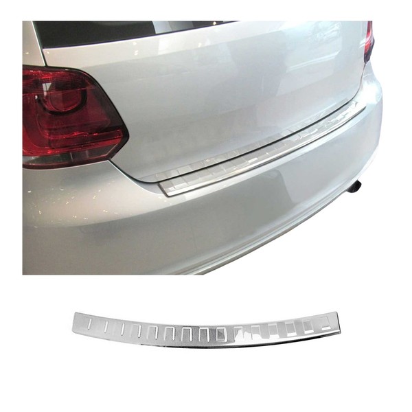Ladekantenschutz StoßStange FüR VW Polo Mk5 SchräGheck 2009-2017 Edelstahl Chrom-image