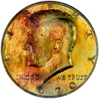 1970 S Proof Kennedy Half Dollar 40% Silver with Questionable Monster Toning