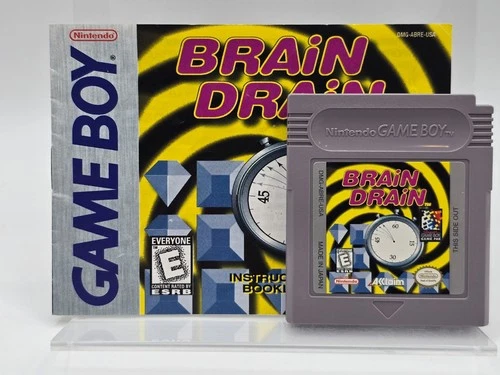 Brain Drain (Nintendo Game Boy, 1998) Tested w/Manual