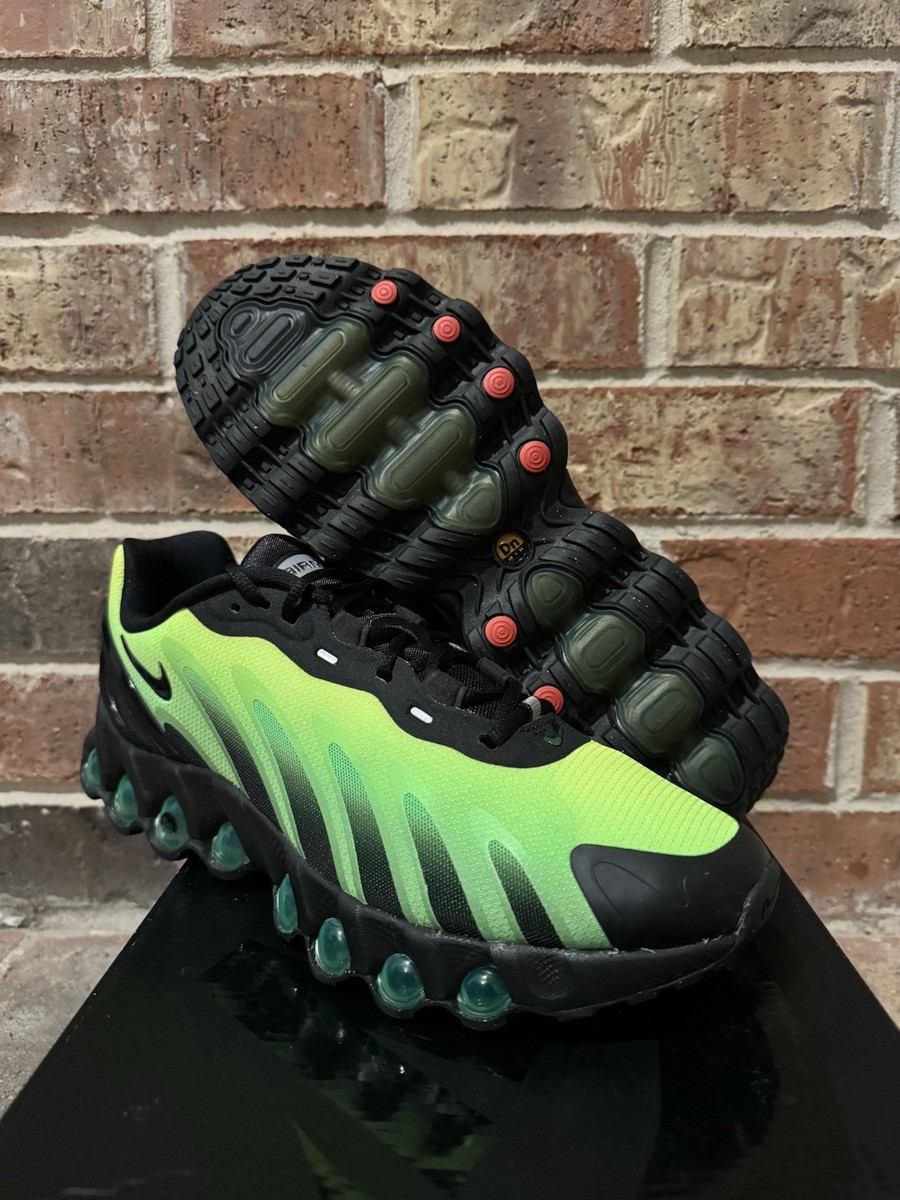 New 9.5 Nike Air Max DN8 Black Lime Green Strike Volt Sneakers