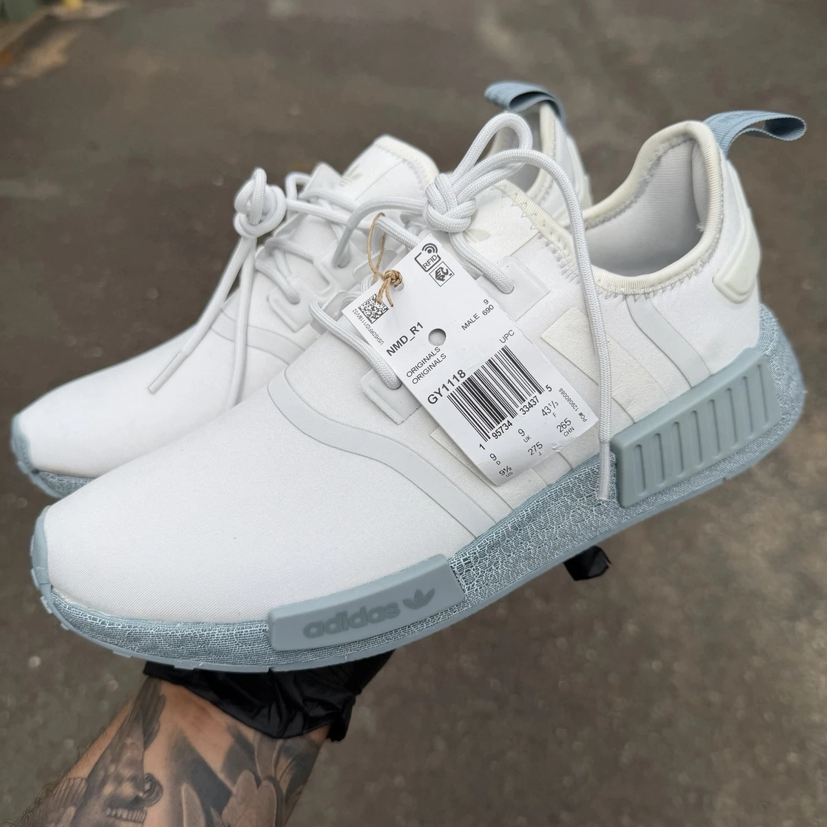 adidas NMD_R1 White Grey for Sale | Authenticity Guaranteed 