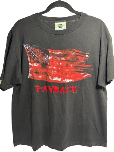 Slayer Payback Tour First Blood Shirt Large Rar 2000s vintage concert t-shirt, vintage, size L, single stitch, B+ condition