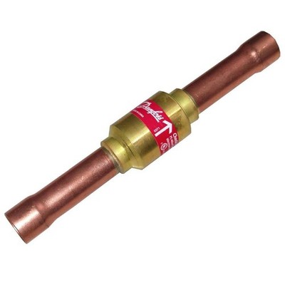 Danfoss 020B1010 NRV 6s 1/4 in Check Valve, ODF, Straightway SW, Replaces 020-10