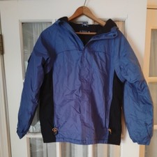 Lands  End Youth Squall Parka Winter Ski Jacket Large 14-16 Grow A Long Blue