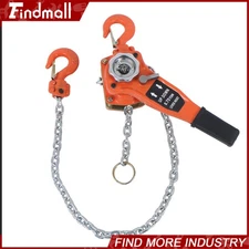 Heavy-Duty Manual Lever Chain Hoist – 1650LB Capacity (0.75T) – G80 Steel