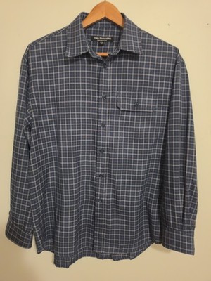Tilley Endurables Vintage  Shirt Men s Medium Blue Plaid Pattern. Outdoors