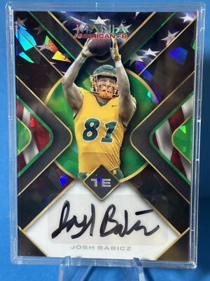 Josh Babicz 2022 Wild Card AutoMania #1 of 3 Encased #AMA-TH55 Packers