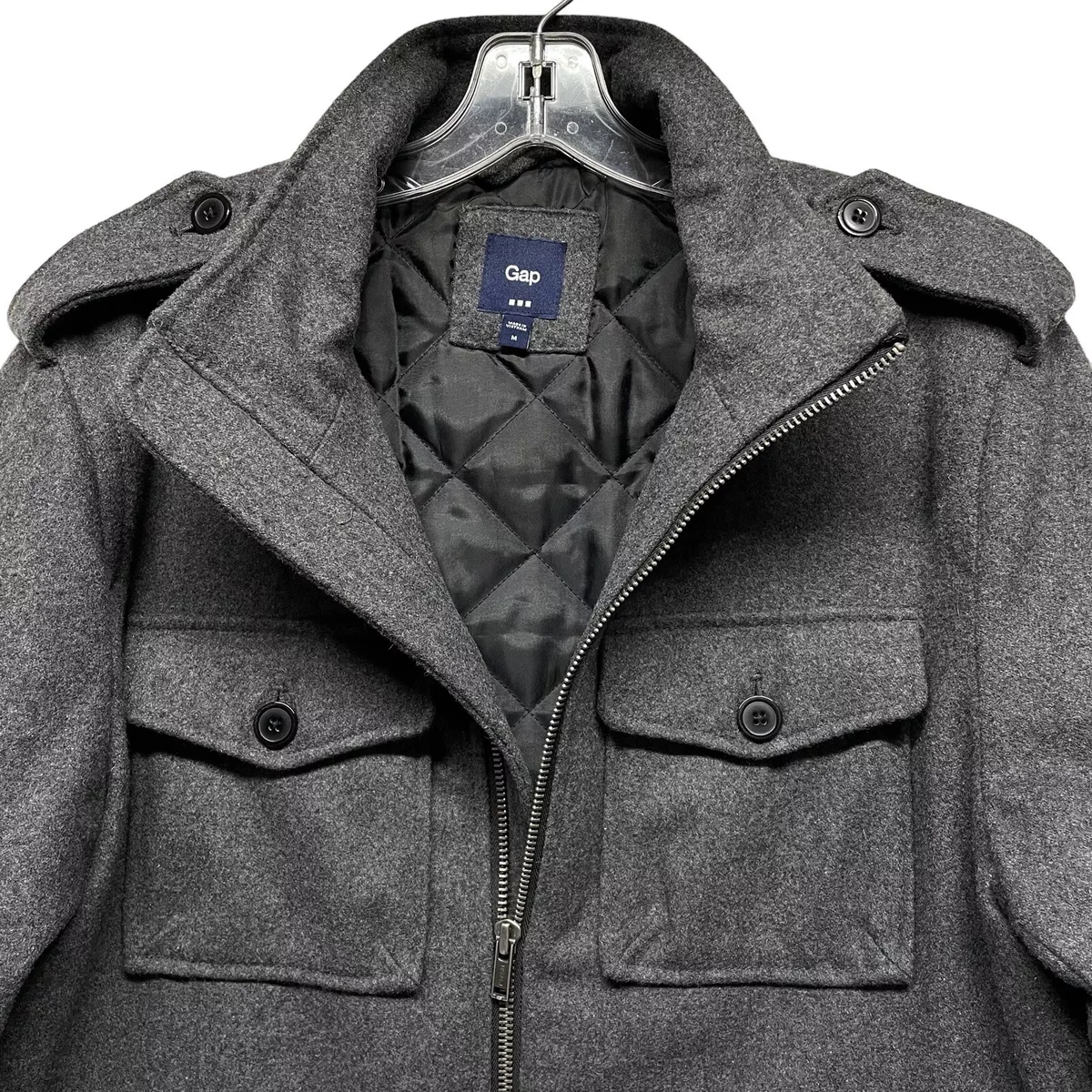 Gap mens wool shop pea coat