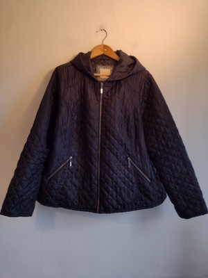 plus size black quilted jacket