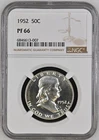 1952 Proof Franklin Half Dollar - NGC PF 66 Beautiful Semi Cameo Appearance!