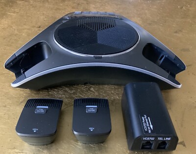 VTech ErisStation Conference Phone With Wireless Mics - DECT 6.0 Business Phone For Small Meeting Rooms