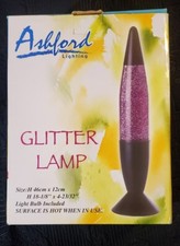 New Vintage - Ashford - Glitter Lava Lamp, RETRO, Purple Liquid - 18in