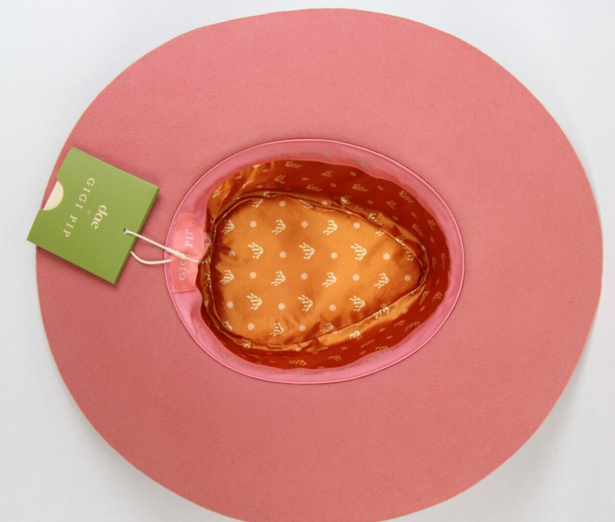 Gigi Pip x Dakota Dae - Triangle Crown Wool hat Gigi Pip - Dakota DAE Triangle Crown Pink Hat sz 59 - 100  main image 2