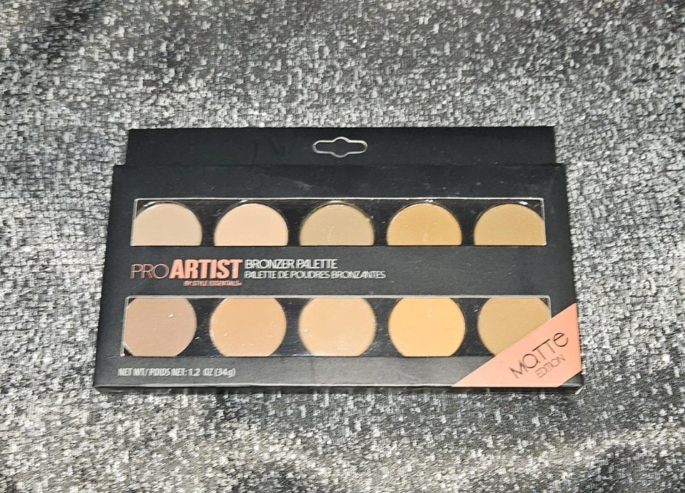 Style Essentials Pro Artist 10 Shade Matte Bronzer Palette BNIB 7.2oz  - Image 4 of 4