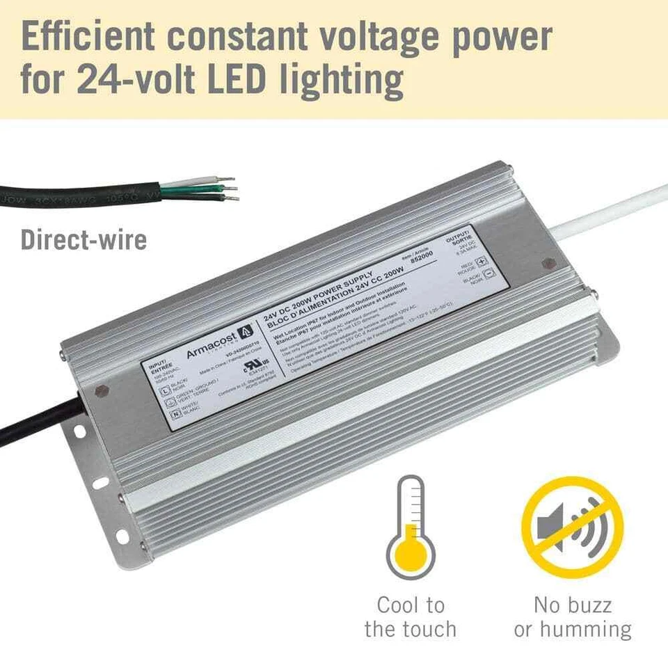 Armacost Lighting 200-Watt 24-Volt DC LED Transformer Standard Power Supply - Image 4 of 4